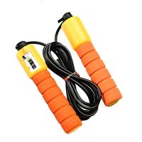 Sprong touwen met teller Sport Fitness instelbare snelheid tellen sprong Skip Rope Skipping Wire(Orange) - thumbnail