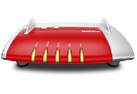 AVM FRITZ!Box 4020 draadloze router Fast Ethernet 3G 4G Rood - thumbnail