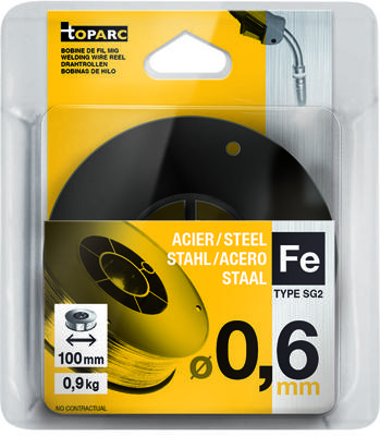 Draadspoel Ø 100 mm - staal Ø 0,6 mm 0.9 kg Toparc 086593 Draadspoel Ø 100 mm - staal Ø 0,6 mm 0.9 kg Toparc 086593