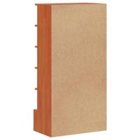 Schoenenkast 52x30x104 cm massief grenenhout wasbruin - thumbnail