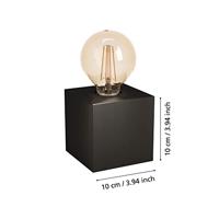 Eglo TafelblokjePrestwick 2 donker brons - 43549 - thumbnail