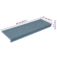 VidaXL Trapmatten 15 st 65x21x4 cm blauw - thumbnail