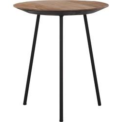 DTP Home Bijzettafel 'Jupiter' Teakhout, 40cm, kleur Naturel
