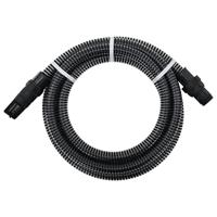 VidaXL Zuigslang met pvc koppelingen 1,1'' 4 m pvc zwart - thumbnail