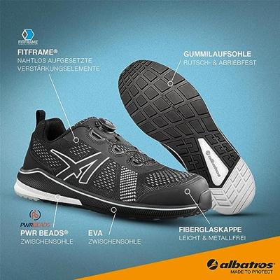 Albatros werkschoenen Voltage laag zwart S1P ESD - maat 42