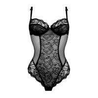 Lise Charmel Lingerie Feerie Couture Body string zwart Calais kant ACH4174 - thumbnail