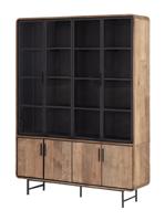 DTP Home Vitrinekast 'Evo' Teakhout, 220 x 160cm - thumbnail
