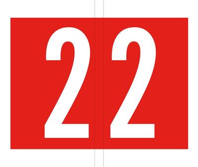 Codetab 2, rol van 500 tabs, rood