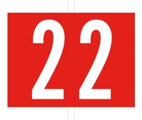 Codetab 2, rol van 500 tabs, rood - thumbnail