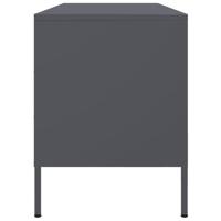 Tv-meubel 100,5x39x50,5 cm staal antracietkleurig - thumbnail