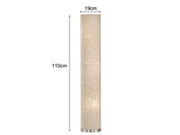 Fischer & Honsel Staande schemerlampThor 110cm zandkleurig - 40028 - thumbnail