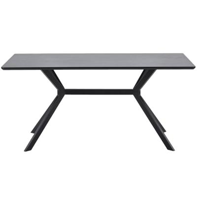 WOOOD Eettafel 'Bruno' 160 x 90cm, kleur zwart