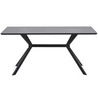WOOOD Eettafel 'Bruno' 160 x 90cm, kleur zwart - thumbnail