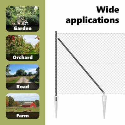 VidaXL Afrasteringspaal grijs 10 x 1,2 m (40 x 40 mm gaas)