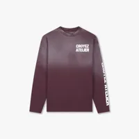 Croyez Sprayed Atelier Longsleeve T-Shirt Heren Paars - Maat XL - Kleur: Paars | Soccerfanshop - thumbnail