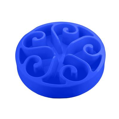 Eat Slow Live Longer Tumble Feeder Blauw