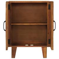 Dressoir handgesneden 55x30x75 cm massief gerecycled hout - thumbnail