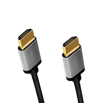 LogiLink CHA0100 HDMI kabel 1 m HDMI Type A (Standaard) Zwart, Grijs
