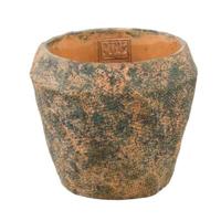 PTMD bloempot lourdes geel/groen 15 cm | 16 stuks - thumbnail