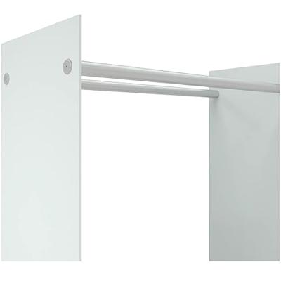 VidaXL Haardhoutrek 80x35x100 cm gehard glas wit