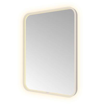 Spiegel Hotbath &MORE 80x60 cm LED-Verlichting Spiegelverwarming Rechthoek Afgerond RVS Spiegel Hotbath &MORE 80x60 cm LED-Verlichting Spiegelverwarming Rechthoek Afgerond RVS