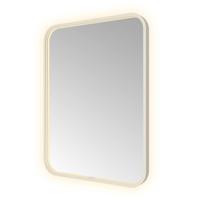 Spiegel Hotbath &MORE 80x60 cm LED-Verlichting Spiegelverwarming Rechthoek Afgerond RVS - thumbnail