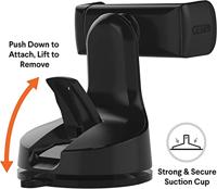 Kenu Airbase Ultra Premium iPhone auto houder met zuignap - Black - thumbnail