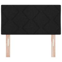 Hoofdbord met LED -striplichten met hoofdeinde Zwart 80 cm Stof - thumbnail