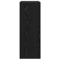 Dressoir met lade Zwart Eiken 60 x 31 x 84 cm Bewerkt hout - thumbnail