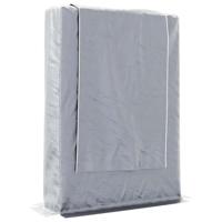 VidaXL Haardhoutrek met regenhoes 100x25x150 cm gegalvaniseerd staal - thumbnail