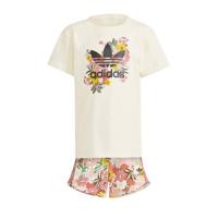 adidas Originals T-shirt + short gebroken wit/multi - thumbnail