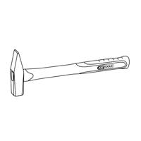 KS Tools 142.1351 1421351 Bankwerkershamer 590 g 320 mm DIN 1041 1 stuk(s) - thumbnail