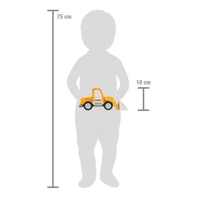 Houten wiellader met shovel - Werkvoertuig