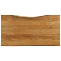 Tafelblad met natuurlijke rand 100x60x2,5 cm massief mangohout - thumbnail