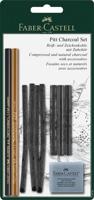 Faber Castell Houtskool Pitt Monochrome - set op blister - thumbnail