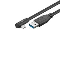 goobay USB-C > USB-A 3.0 90° kabel - thumbnail