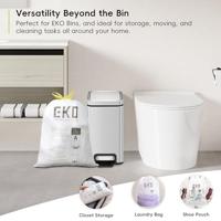 Afvalzak EKO type A 3-6 liter met trekband wit 30 stuks - thumbnail