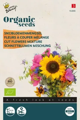 Organic Snijbloemenmengsel (Bio) zaden Buzzy - Buzzy Organic Snijbloemenmengsel (Bio) zaden Buzzy - Buzzy