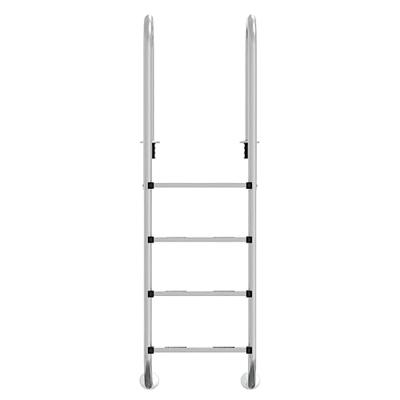 VidaXL Zwembadladder 54x38x184,5 cm 304 roestvrij staal