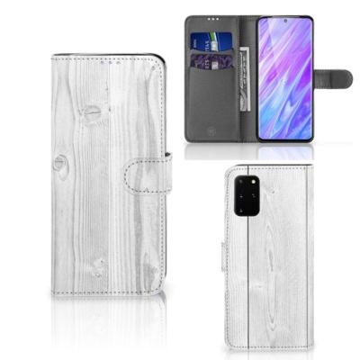 Samsung Galaxy S20 Plus | Book Style Case | White Wood