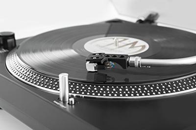 TechniSat TECHNIPLAYER LP 300 - professionele USB-DJ-platenspeler (met scratch-functie en digitaliseringsfunctie, toerental: 33/45 omw/min, kwartsgestuurde directe aandrijving) zwart