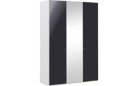 Goossens Kledingkast Easy Storage Ddk, Kledingkast 153 cm breed, 220 cm hoog, 2x draaideur en 1x spiegel draaideur midden - thumbnail