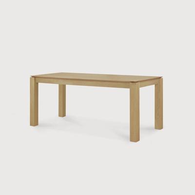 Ethnicraft Eettafel 'Slice' Geolied Eikenhout, 180 x 90cm