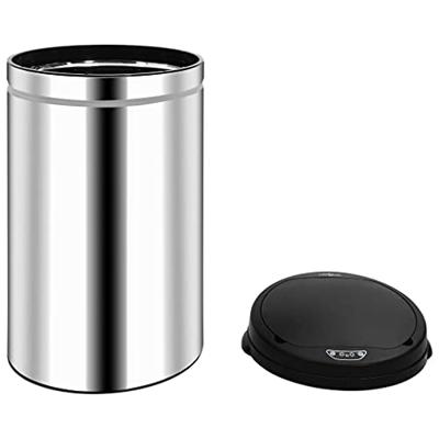 VidaXL Prullenbak met automatische sensor 40 l roestvrij staal VidaXL Prullenbak met automatische sensor 40 l roestvrij staal
