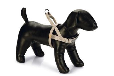 Beeztees Parinca Premium Comfort - Hondentuig - Nylon - Lichtgrijs - 42- 53 cm x 20 mm Beeztees Parinca Premium Comfort - Hondentuig - Nylon - Lichtgrijs - 42- 53 cm x 20 mm