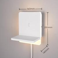 Trio Led slaapkamer wandlampFairfield wit - 248670131 - thumbnail