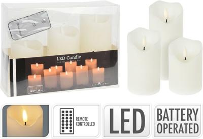 LED-Kaarsen 3 Stuks Wit