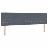 Boxspringbed met matras fluweel donkergrijs 180x200 cm - thumbnail