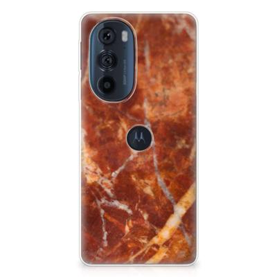 Motorola Edge 30 Pro | TPU | Siliconen hoesje | Marmer Bruin