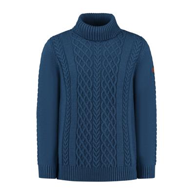 Travelin' Men - Col hals - Blauw - Maat XXL Travelin' Men - Col hals - Blauw - Maat XXL